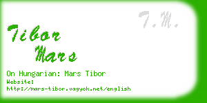 tibor mars business card